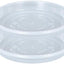 Platillos plástico transparente 14pulg para macetas interiores