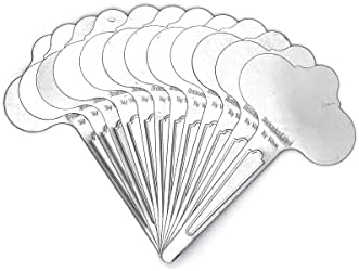 Etiquetas acero inox 6.5pulg para plantas set 12
