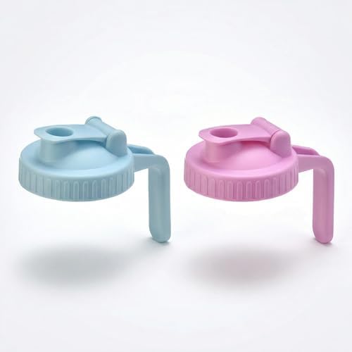 Tapas Mason boca ancha con asa 3.386pulg herméticas sin BPA