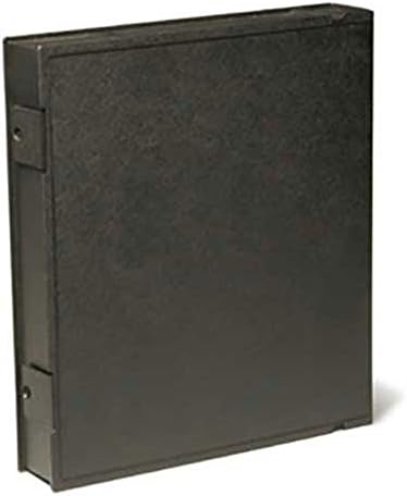 Carpeta plástico 3 anillos O 9x11pulg vertical negro