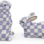 Set 2 Salero Pimentero Cerámica Conejito Violeta Blanco