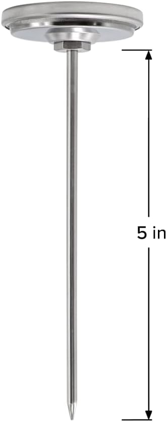 Termómetro suelo 5pulg impermeable 0-220°F