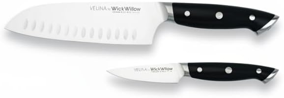 Set Cuchillos Santoku Acero Inox Espiga Completa