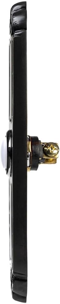 Timbre puerta LED bronce aceitado latón macizo 5.10x1.25pulg