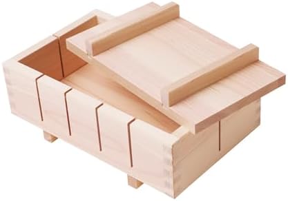 Prensa sushi madera hinoki set 10 pzas 9.4pulg