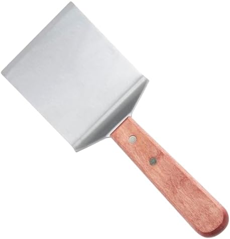 Espátula carne acero inox 4x3.75pulg mediano marrón