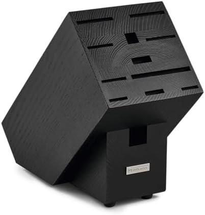 Bloque cuchillos europeo 12 ranuras negro