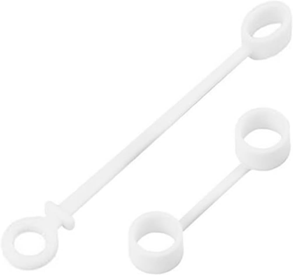 Soporte silicona para convertidores de cable 2 Pzas blanco