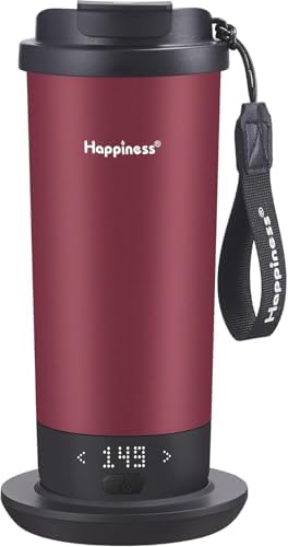 Taza viaje autocalentable 18oz con control temperatura