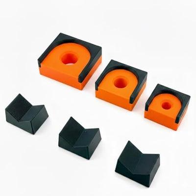 Organizador magnético trinquete negro/naranja set 3