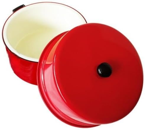 Arrocera térmica aluminio rojo con olla acero inox 2.2lbs