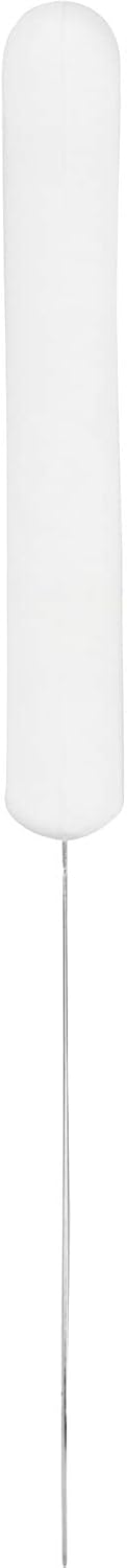 Rascador acero inox mango plástico apto comida 3pulg blanco