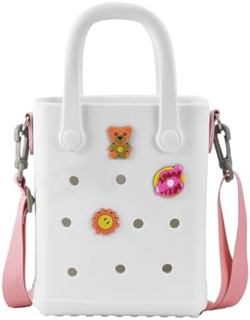 Bolsa playa EVA impermeable con correa y dijes para mujer