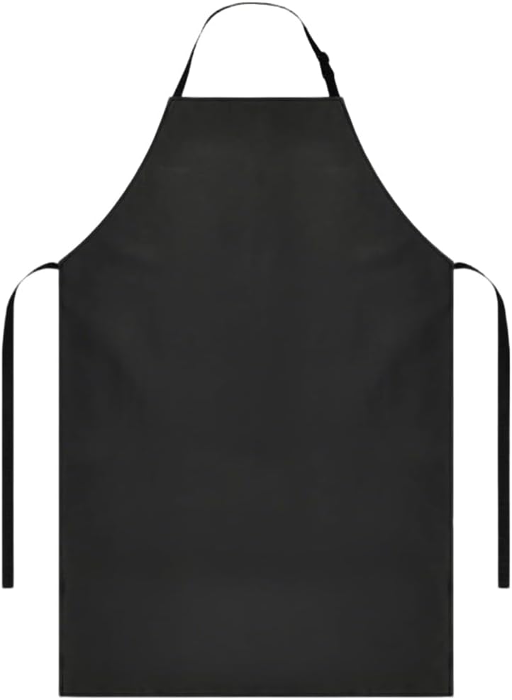 Delantal Negro Ajustable Impermeable Laboratorio