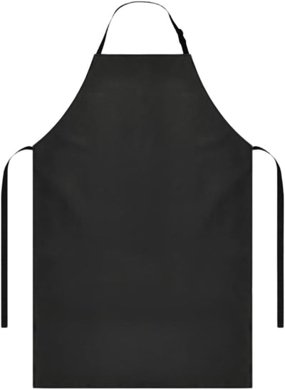 Delantal Negro Ajustable Impermeable Laboratorio
