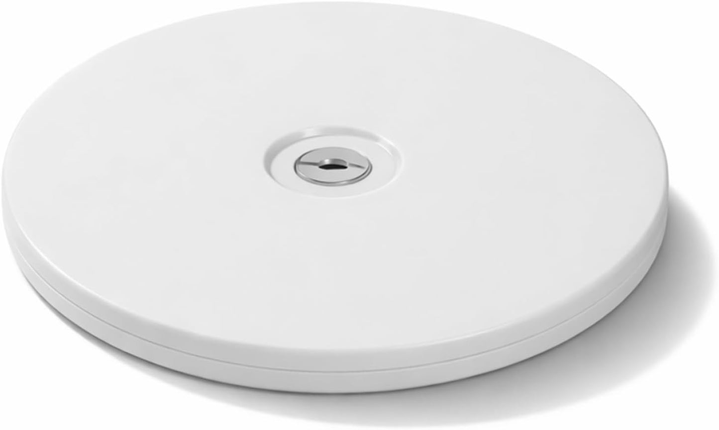 Lazy Susan organizador giratorio de 6 pulgadas bandeja de acrílico blanco con rodamientos de acero
