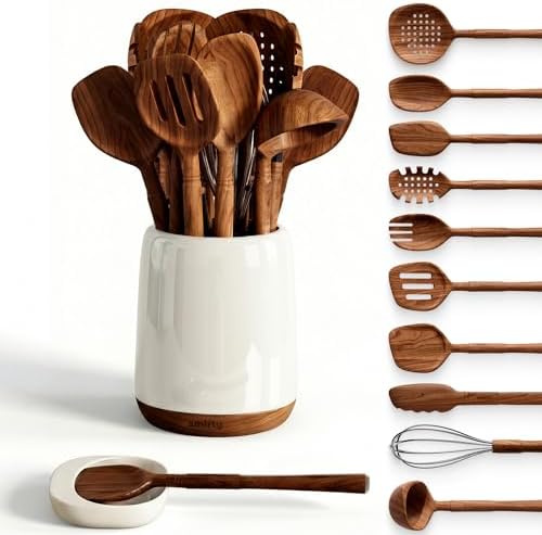 Juego de cocina Nogal 11 piezas
