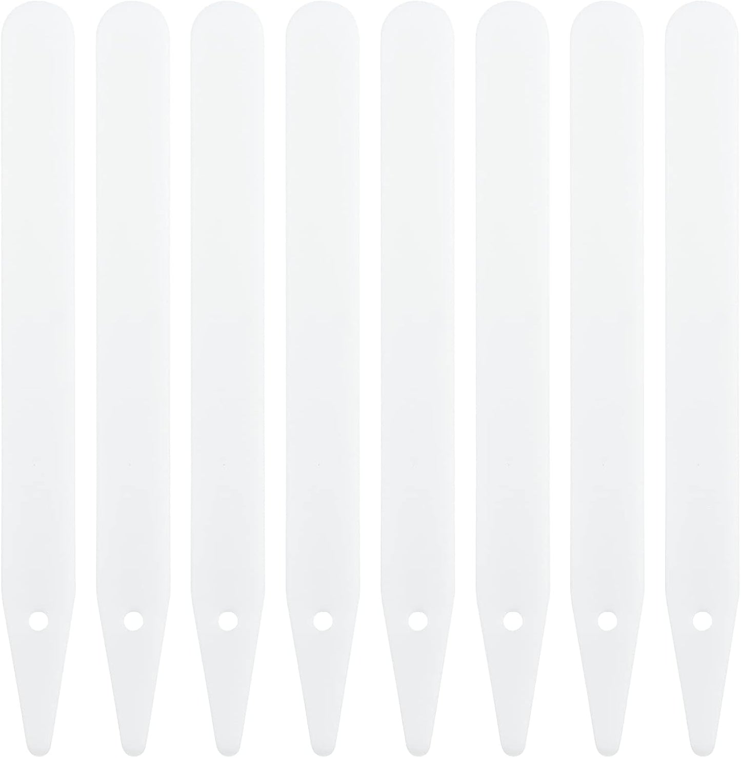 100 Etiquetas Plástico 6pulg Jardín Blanco Vegetal