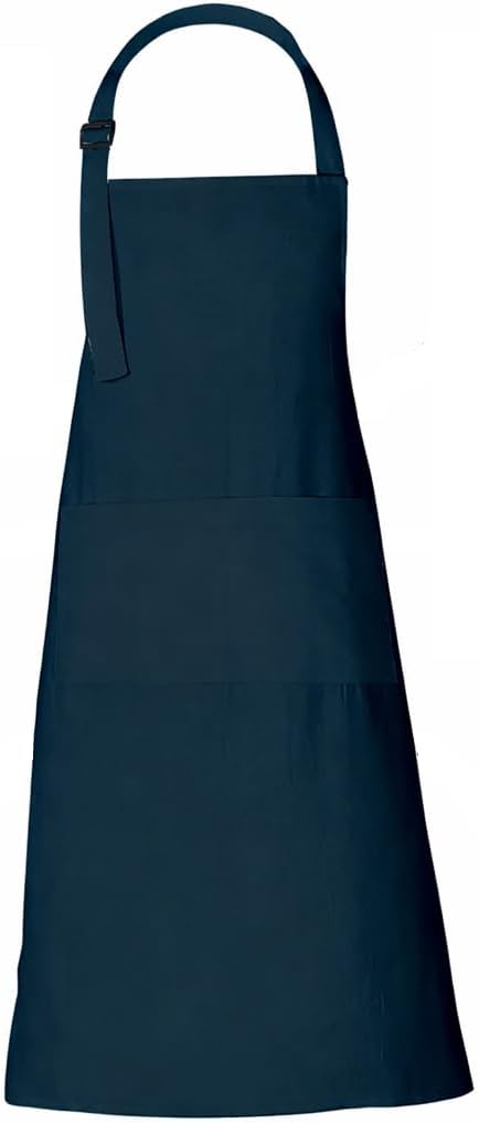 Delantal Cocina Ajustable con Bolsillos Azul Marino
