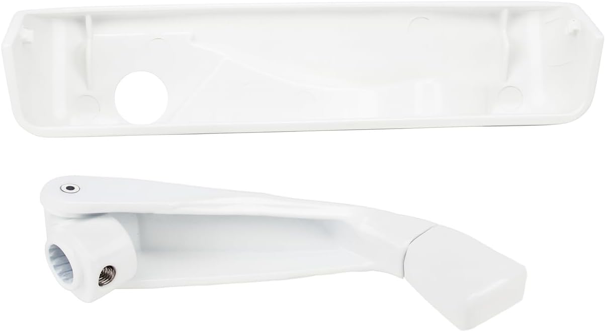 Manivela plegable para ventana abatible comp blanca