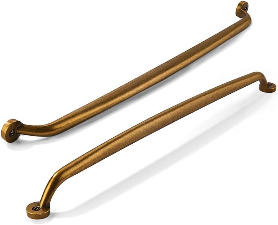 3 Tiradores Latón Antiguo 18pulg para Cajones Cocina