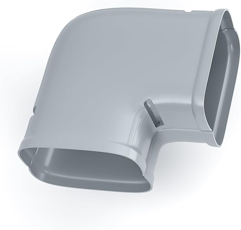 Codo plano 3pulg juego líneas mini para mini split AC gris