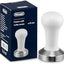Tamper café acero inox diametro 201mm madera blanca