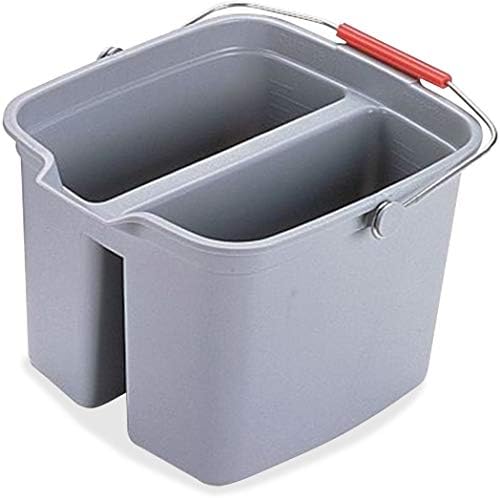 Cubo limpieza doble 17qt color gris plástico