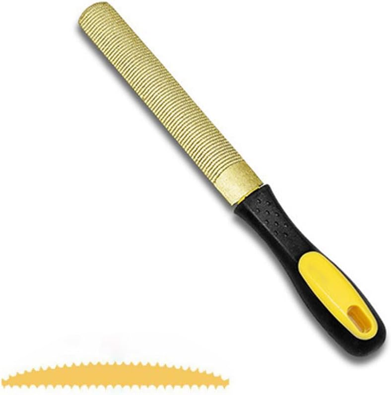 Lima madera doble cara 6 pulg con mango plástico