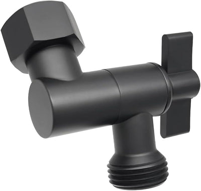 Adaptador ducha latón macizo ajustable negro mate