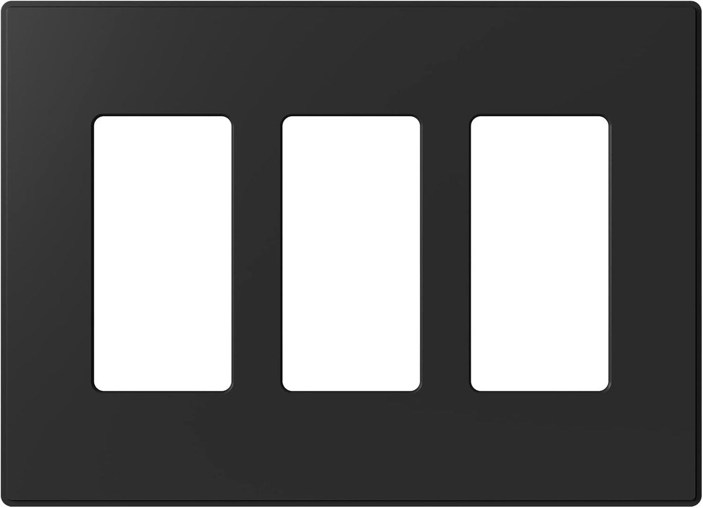 Placas pared decorativas 3 posiciones sin S negro mate