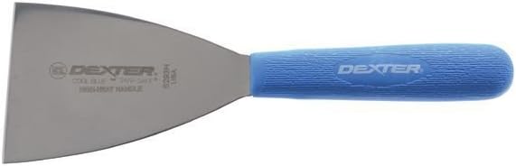 Rascador parrilla acero inox mango azul 3pulg