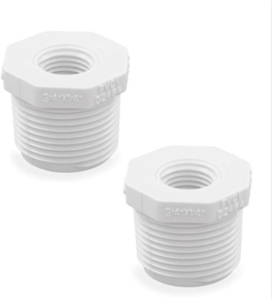 Buje reductor PVC 3/4x1/4 MPTxFPT pack 2