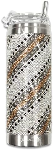Vaso de acero inoxidable Jacqueline Kent con perlas múltiples