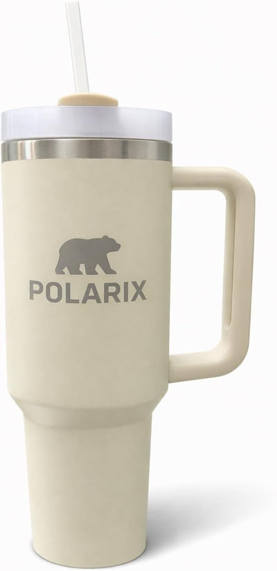 Botella de agua Polarix de acero inoxidable sin BPA con pajita