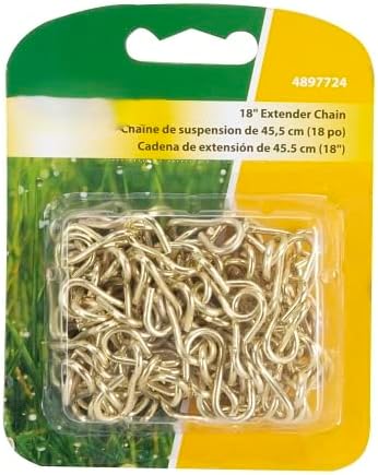 Cadenas 18pulg para cesta colgante set 3 latón 4 ganchos S 10lb