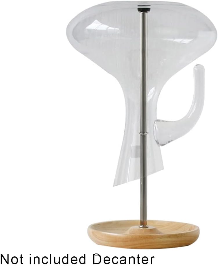 Soporte de secado para decantador de vino con cabeza de silicona 2 en 1