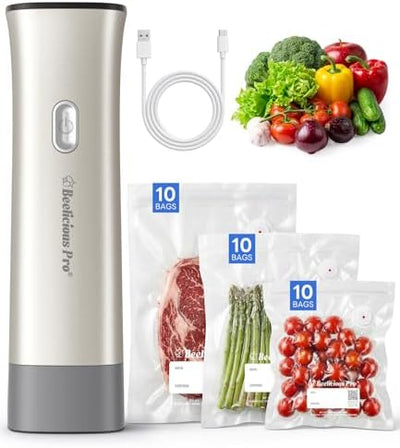 Sellador al vacío portátil 75kPa batería recargable 2000mAh