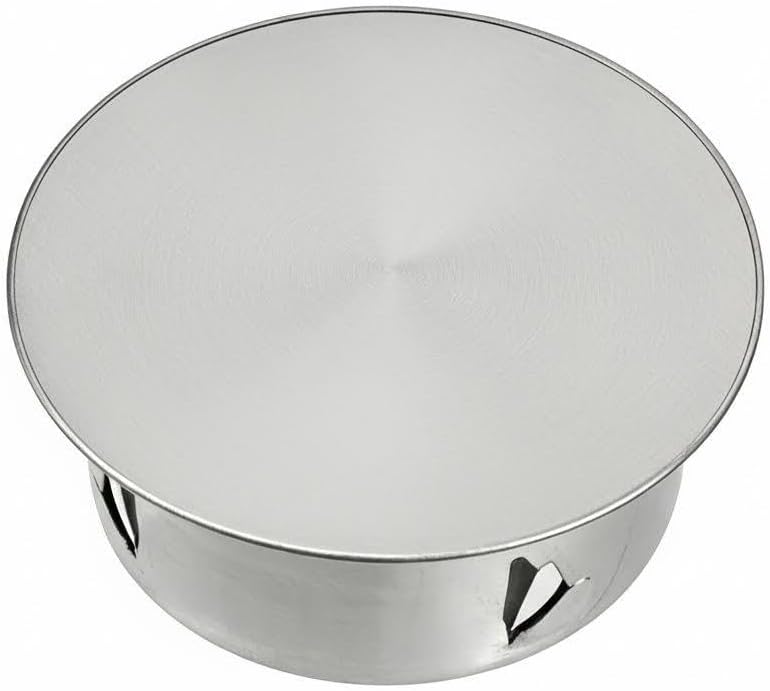 Tapa metal acero inox 5pulg ventilación secadora