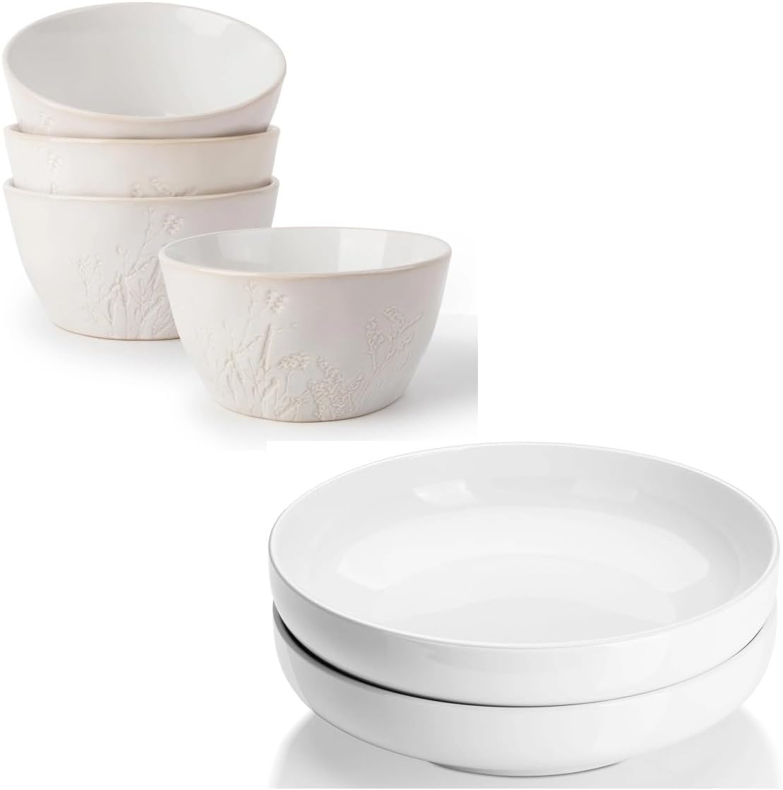 Set 2 y 32oz Cuencos de Sopa Grandes