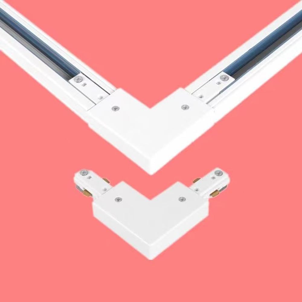 Conector H Track 90 Grados Accesorio Iluminación Blanco