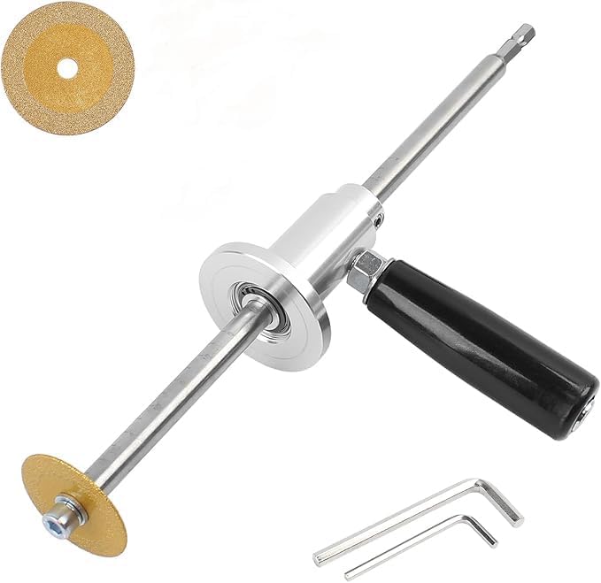 Cortador tubo PVC rueda diamante mango ajustable