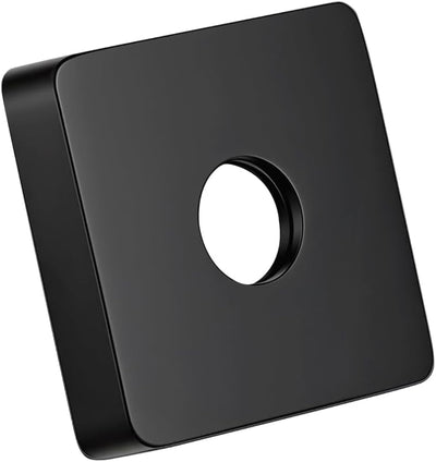 Brida brazo ducha 2.5pulg negra mate placa repuesto