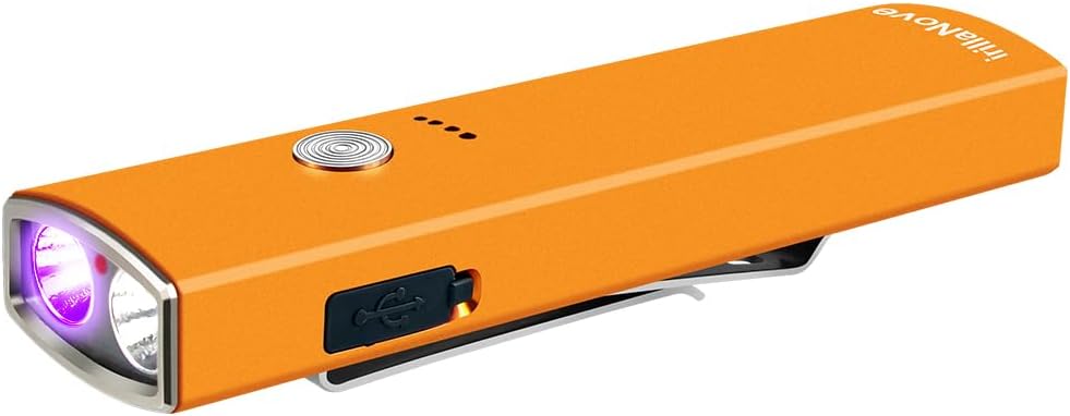 Linterna EDC 1000 lm recargable UV/blanco exterior