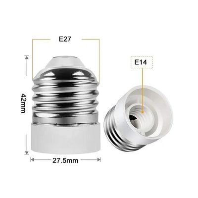 5 Adaptadores E26/E27 a E14 Convertidor Portalámparas