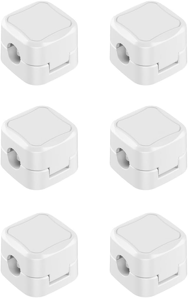 Pack 6 Organiz. Cables Magnéticos para Oficina