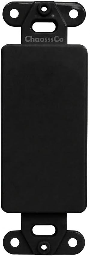 Inserto decorativo para placa de pared negro pack 1
