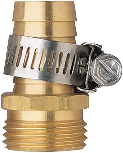 2 Conectores Manguera Rosca Macho Latón 5/8pulg Acero Inox