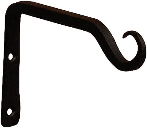 Gancho soporte pared 6pulg negro