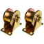 Ruedas polea ranura H 2pulg rigidez 660lb set 2